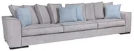 Диван Flexform Scott 1L104+1L198*4+1L199*4 frassino tinto wenge, основа и 4 подушки 60*60 - ткань 1003 esino, кант 131; 4 подушки 52*48 - 1002 esino