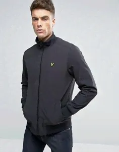 Черная мягкая куртка-пилот с логотипом-орлом Lyle & Scott - Черный-0