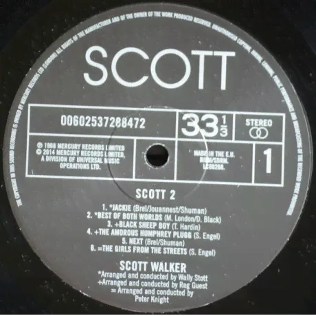 Виниловая пластинка Scott Walker, Scott 2 (0602537288472)-3